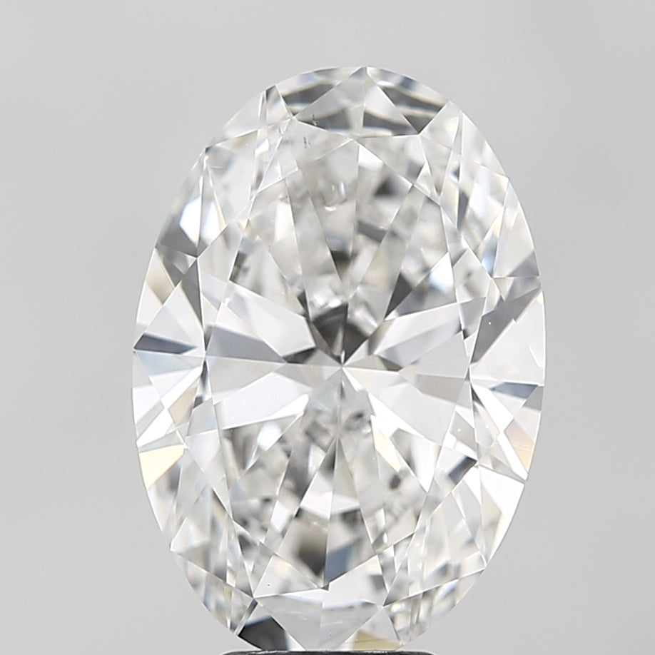 6,01 karaat ovaal geslepen laboratorium-gegroeide diamant VS1F