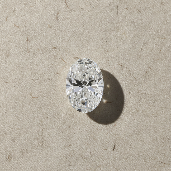 6,01 karaat ovaal geslepen laboratoriumdiamant, VS1/F