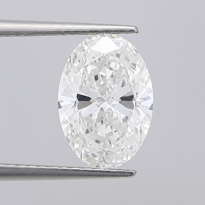 6,01 karaat ovaal geslepen laboratoriumdiamant, VS1/F