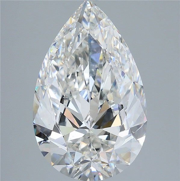 6.01 Carat Pear Cut Lab Grown Diamond VS1F
