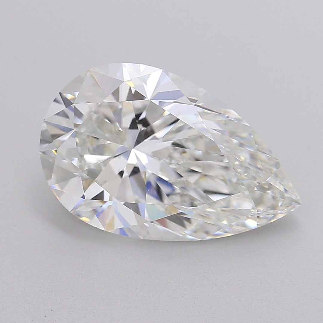 6.01 Carat Pear Cut Lab Grown Diamond VS1F