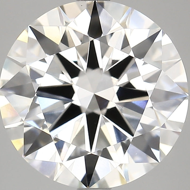 6,01 karaat ronde briljant geslepen diamant VS1F