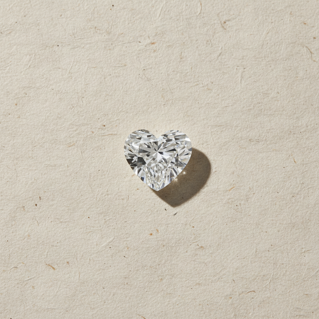 6.02 Carat Heart Cut Lab Grown Diamond VVS2 F Color IGI Certified
