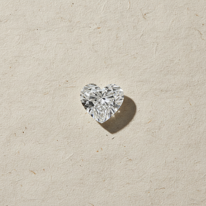 6.02 Carat Heart Cut Lab Grown Diamond VVS2 F Color IGI Certified
