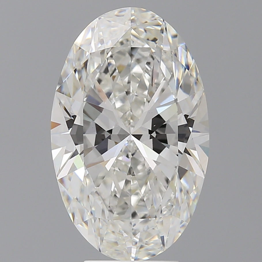 6,02 karaat ovaal geslepen laboratorium-gegroeide diamant VS1F