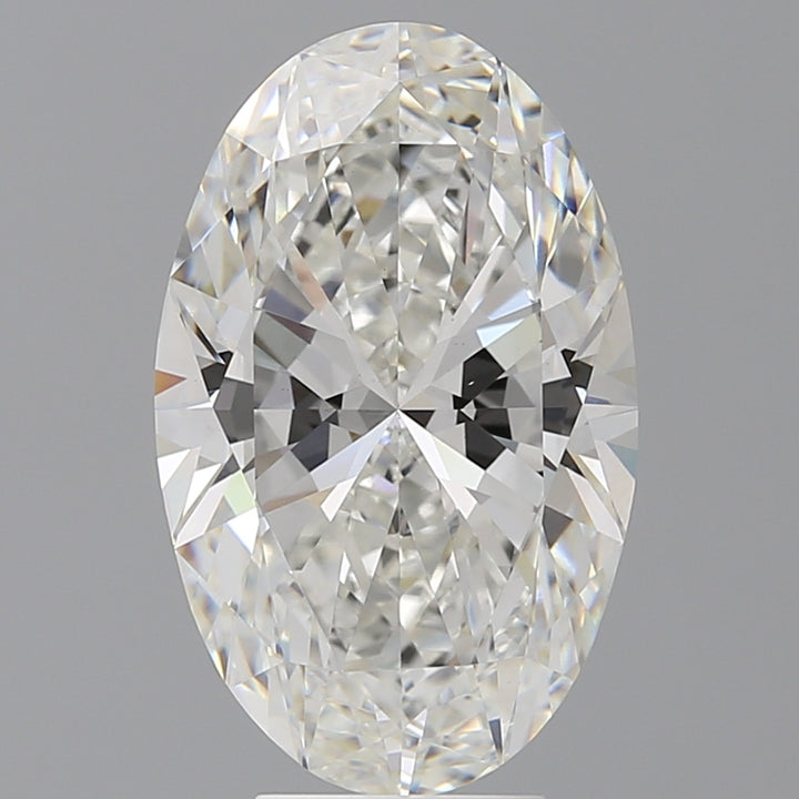 6,02 karaat ovaal geslepen laboratorium-gegroeide diamant VS1F