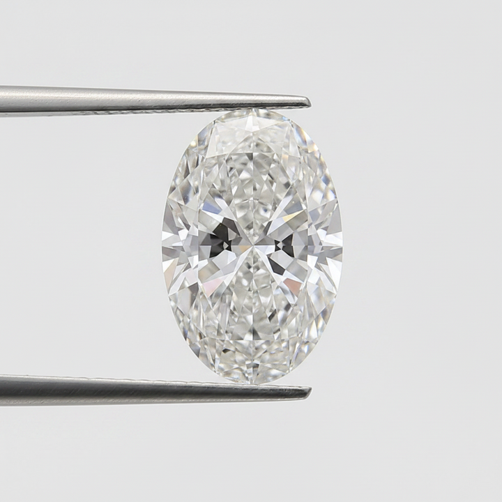 6,02 karaat ovaal geslepen laboratoriumdiamant, VS1/F