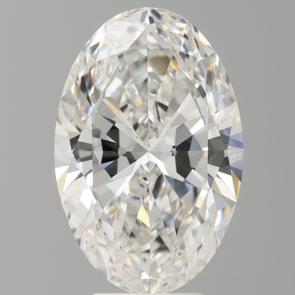 6,02 karaat ovaal geslepen laboratorium-gegroeide diamant VS1F