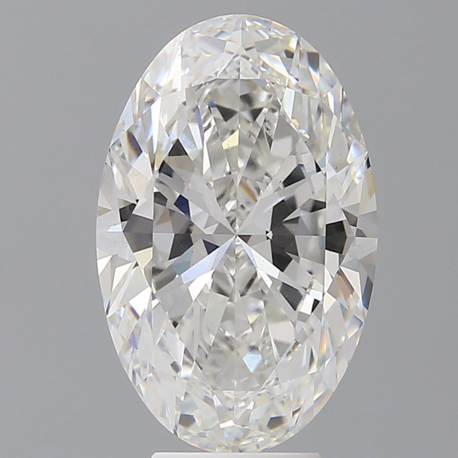 6,03 karaat ovaal geslepen laboratorium-gegroeide diamant VS1F
