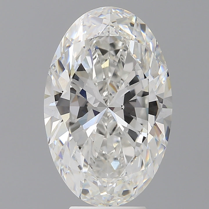 6,03 karaat ovaal geslepen laboratorium-gegroeide diamant VS1F