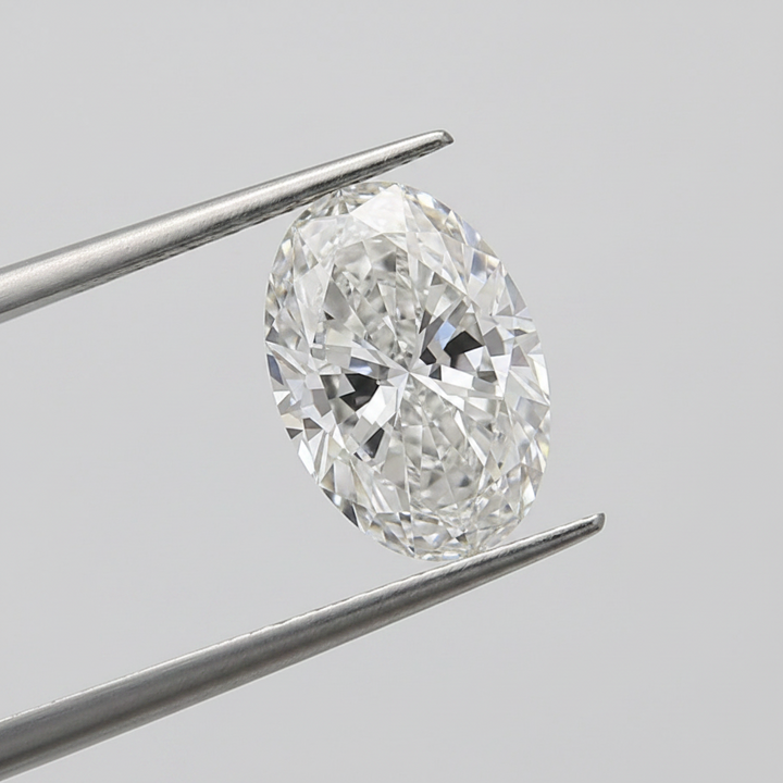 6,03 karaat ovaal geslepen laboratoriumdiamant, VS1/F