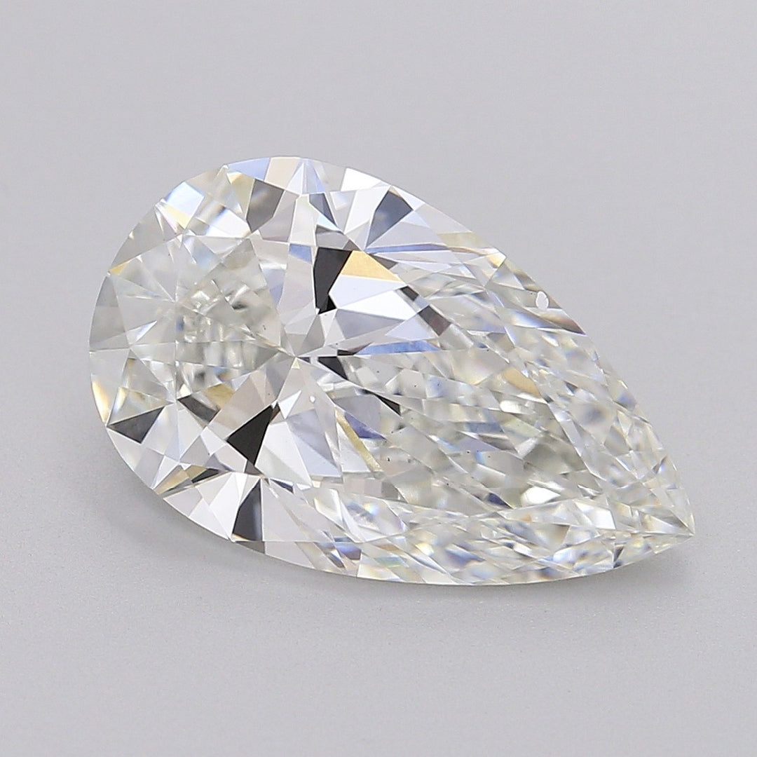 6.03 Carat Pear Cut Lab Grown Diamond VS1F