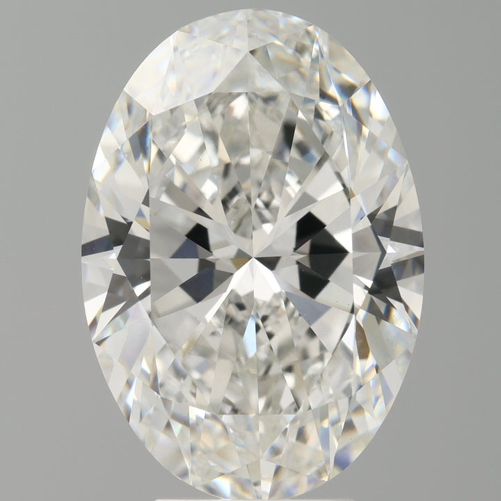 6,05 karaat ovaal geslepen laboratorium-gegroeide diamant VS1F