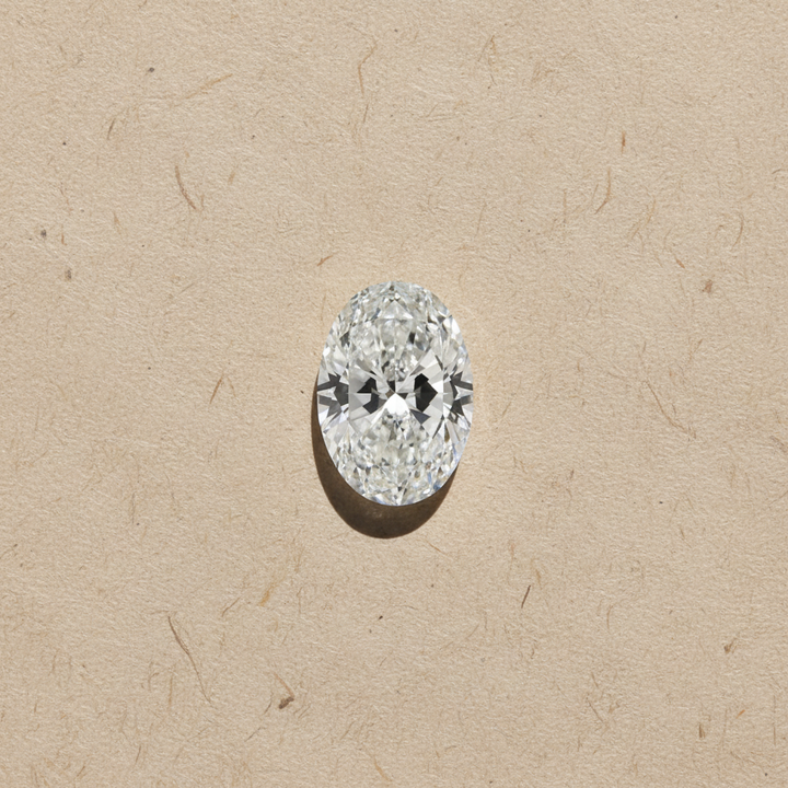 6,05 karaat ovaal geslepen laboratoriumdiamant, VS1/F