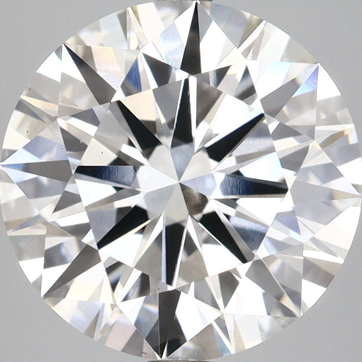 6,06 karaat ronde briljant geslepen diamant VS1F