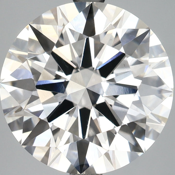 6,06 karaat ronde briljant geslepen diamant VS2F