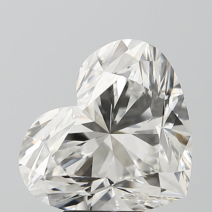 Diamant cultivé en laboratoire, taille cœur, 6,08 carats, VS1F