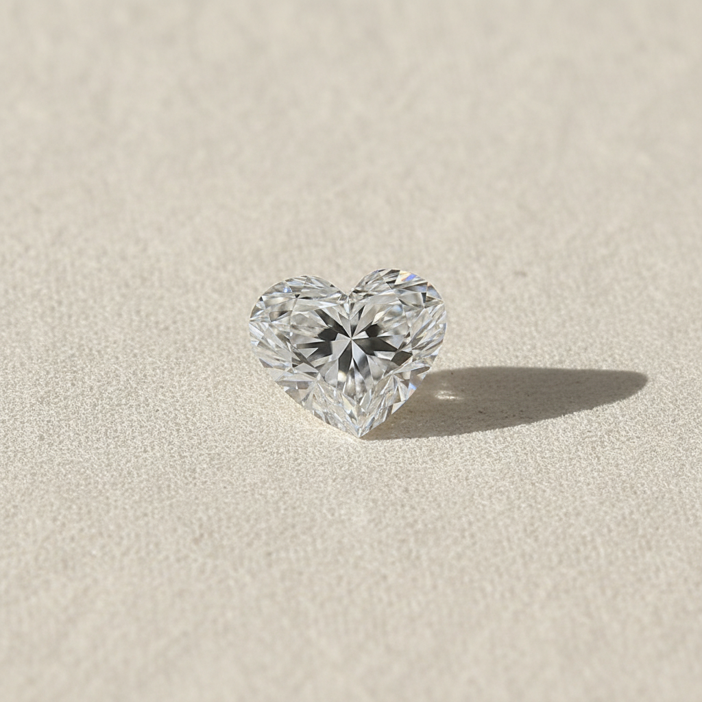 6.08 Carat Heart Cut Lab Grown Diamond VS1 F Color IGI Certified
