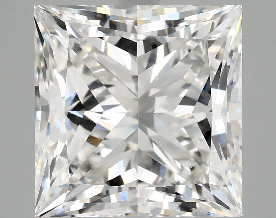 6.08 Carat Princess Cut Lab Grown Diamond VS1F