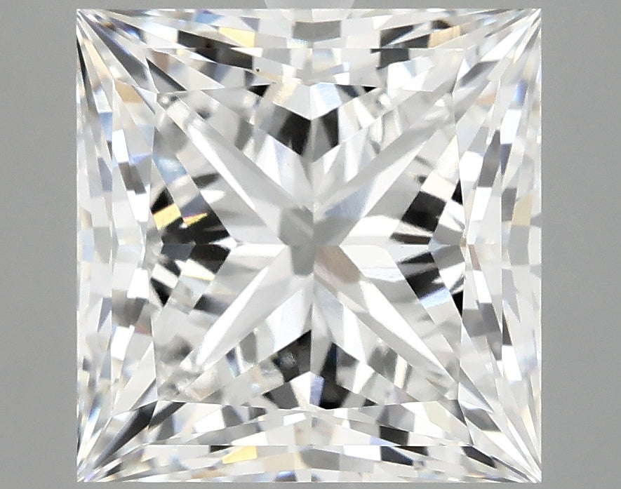6.17 Carat Princess Cut Lab Grown Diamond VS1F