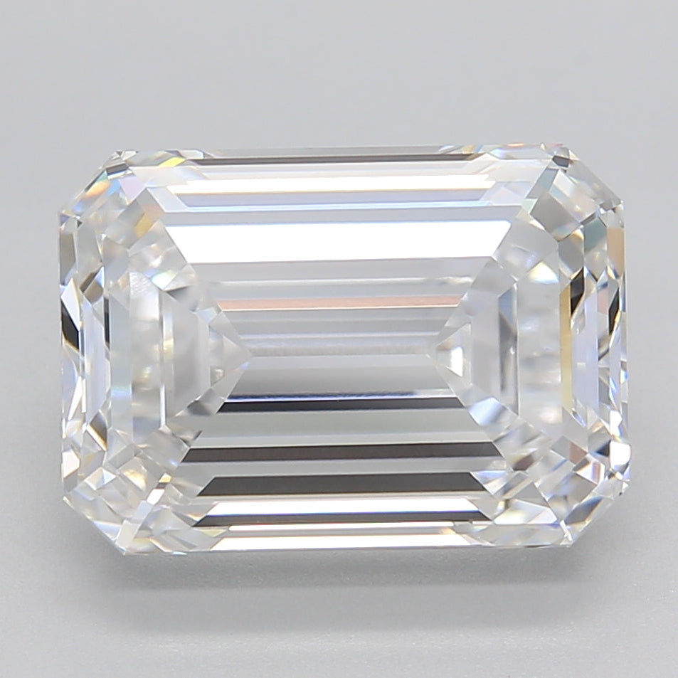 6.23 Carat Emerald Cut Lab Grown Diamond VVS2 E
