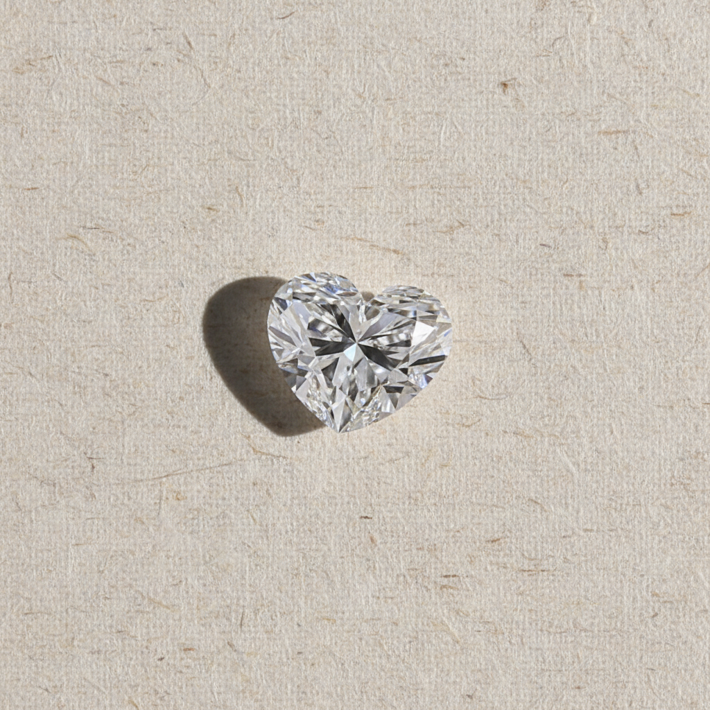 6.27 Carat Heart Cut Lab Grown Diamond VVS2 F Color IGI Certified
