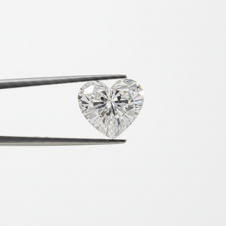 6.40 Carat F VVS2 Heart Shape CVD Lab Grown Diamond IGI Certified
