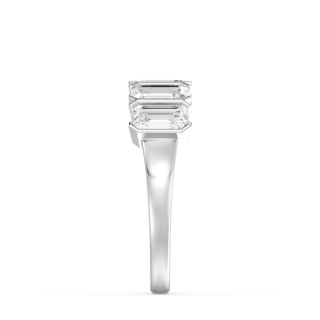 Emerald Eternity Wedding Band