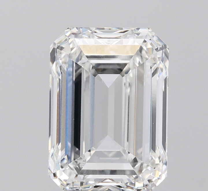 Diamant cultivé en laboratoire taille émeraude de 4,01 carats, VVS1/F