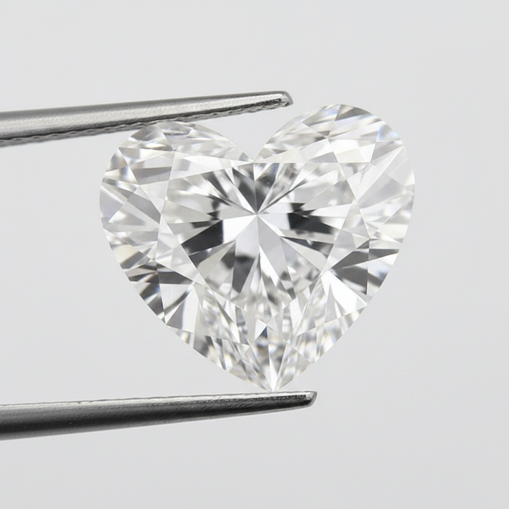 1.00 Carat E VVS2 Heart Shape CVD Lab Grown Diamond IGI Certified
