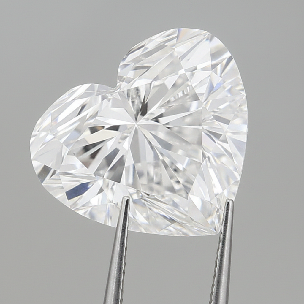 1.00 Carat E VVS1 Heart Shape CVD Lab Grown Diamond IGI Certified
