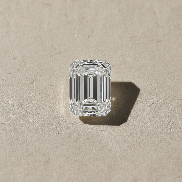 4.90 Carat Emerald Cut Lab Grown Diamond, VS2/D