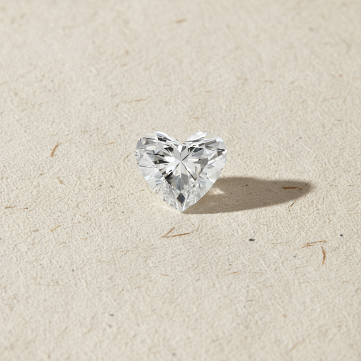 1.01 Carat Heart Cut Lab Grown Diamond VVS1 F Color IGI Certified
