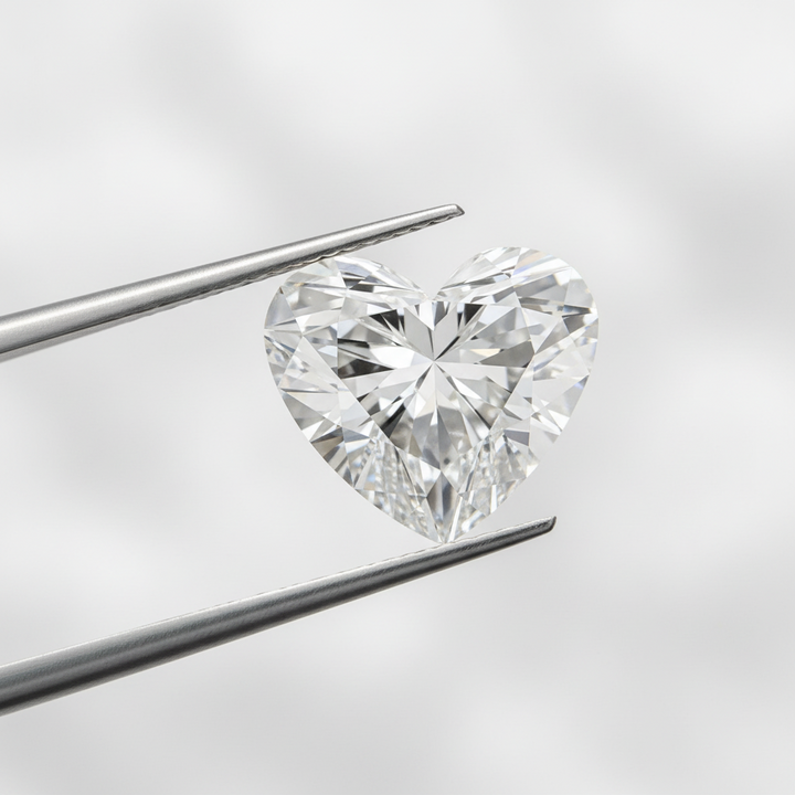 1.01 Carat F VVS1 Heart Shape CVD Lab Grown Diamond IGI Certified
