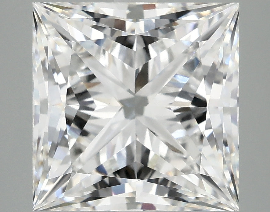 6.12 Carat Princess Cut Lab Grown Diamond, VVS2/F