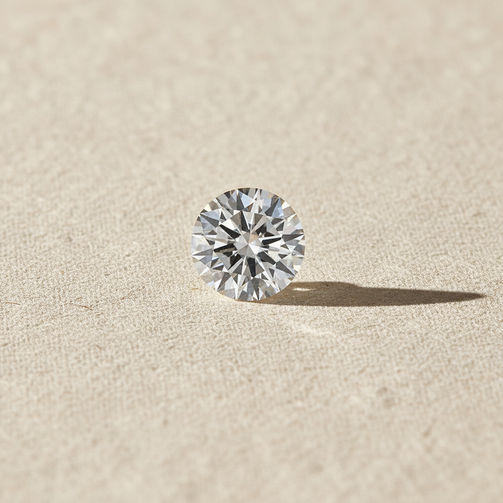 7.20 Carat Round Brilliant F VS2 Lab Grown Diamond Ideal Cut IGI Certified