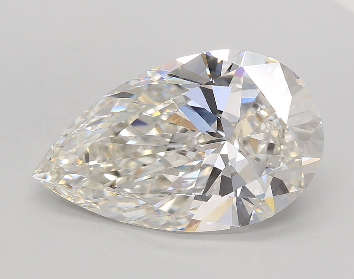 7.52 Carat Pear-Cut Lab-Grown Diamond | IGI Certified | H Color, VVS2 Clarity | CVD Diamond with Excellent Polish and Symmetry