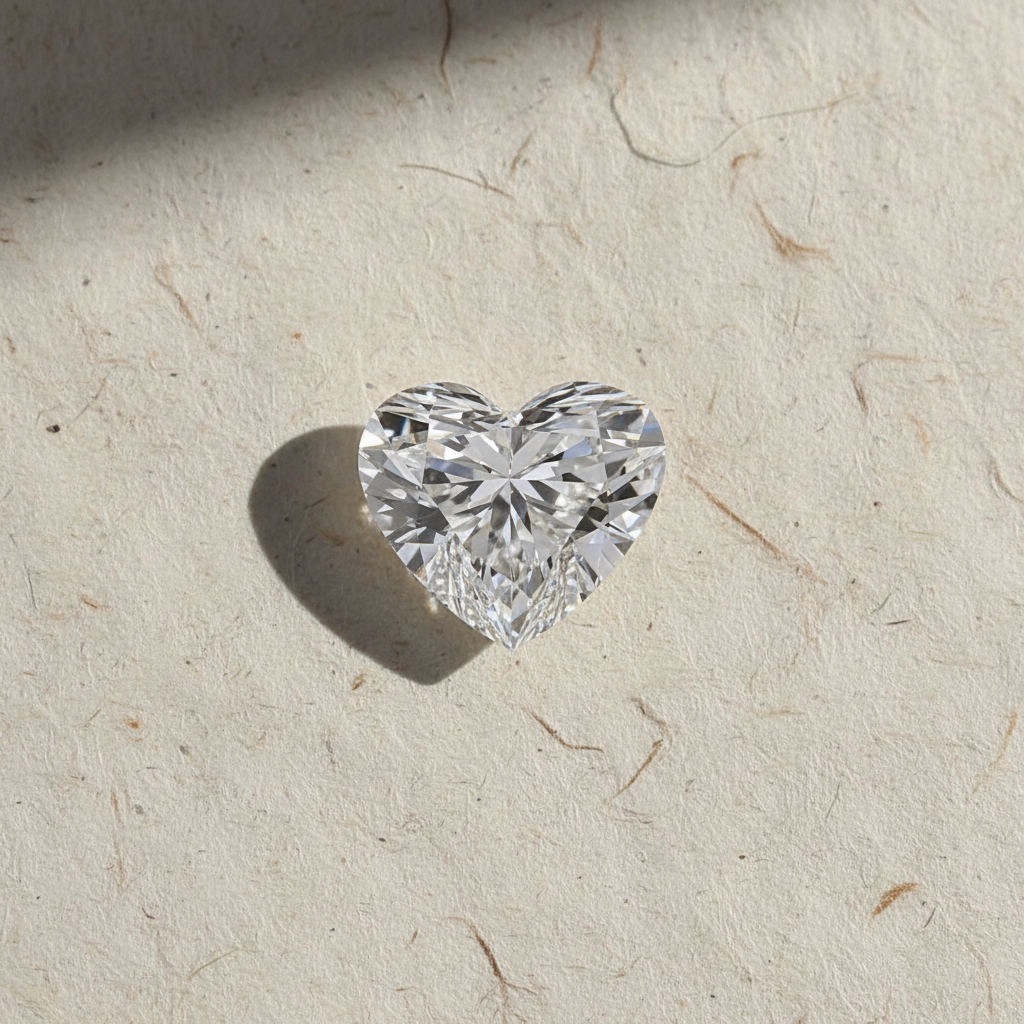 7.00 Carat Heart Cut Lab Grown Diamond VS1 F Color IGI Certified
