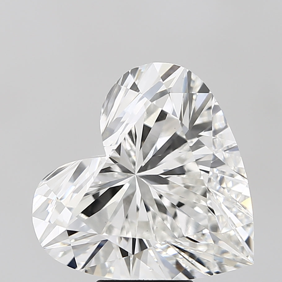 Diamant cultivé en laboratoire taille cœur de 7,02 carats VVS2F