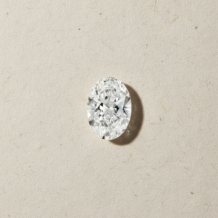 7,02 karaat ovaal geslepen laboratoriumdiamant, VS1/E