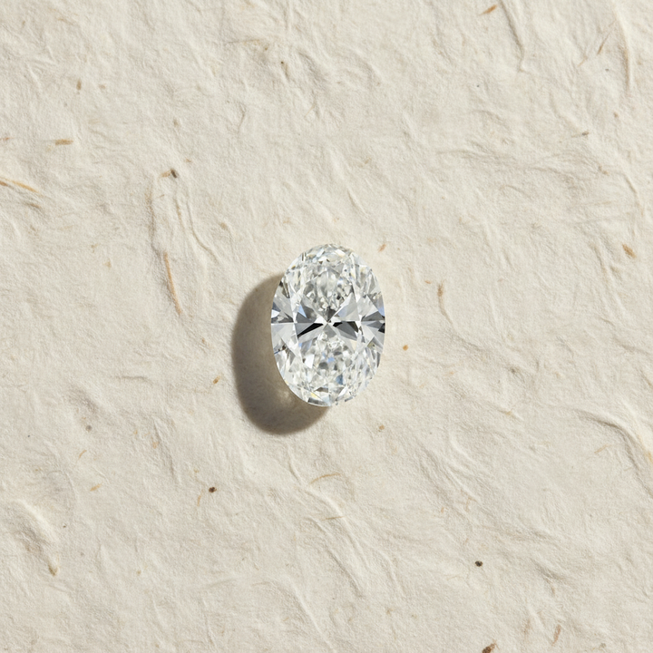 7,02 karaat ovaal geslepen laboratoriumdiamant, VS1/E