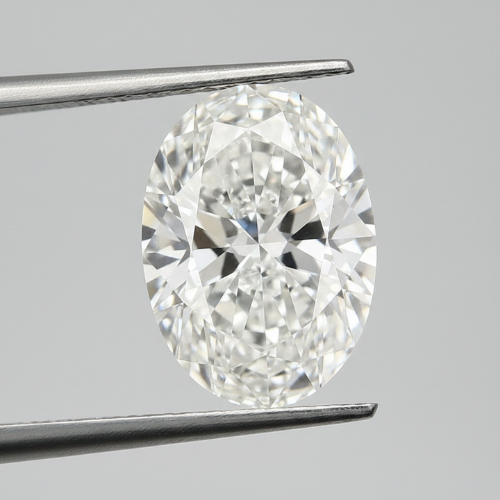 7,02 karaat ovaal geslepen laboratoriumdiamant, VS1/E