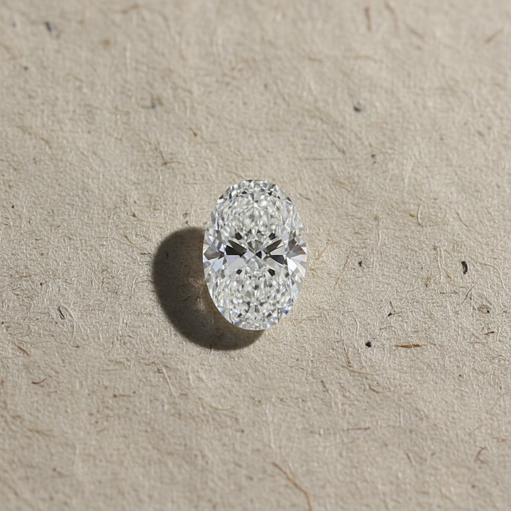 7,02 karaat ovaal geslepen laboratoriumdiamant, VS1/E