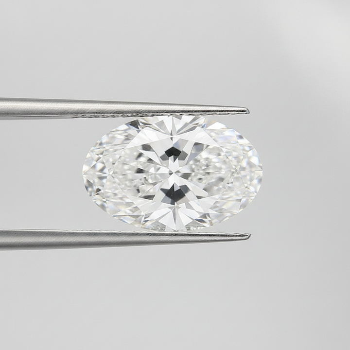 7,02 karaat ovaal geslepen laboratoriumdiamant, VS1/E