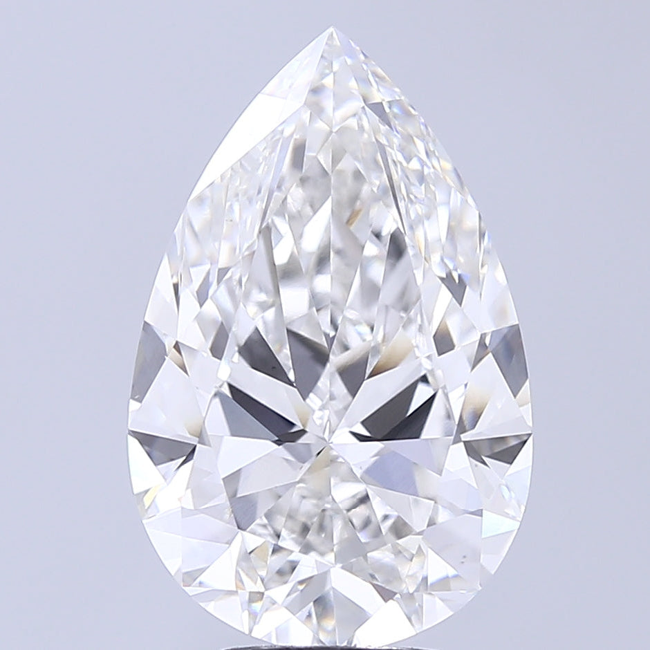 7.02 Carat Pear Cut Lab Grown Diamond VS1F