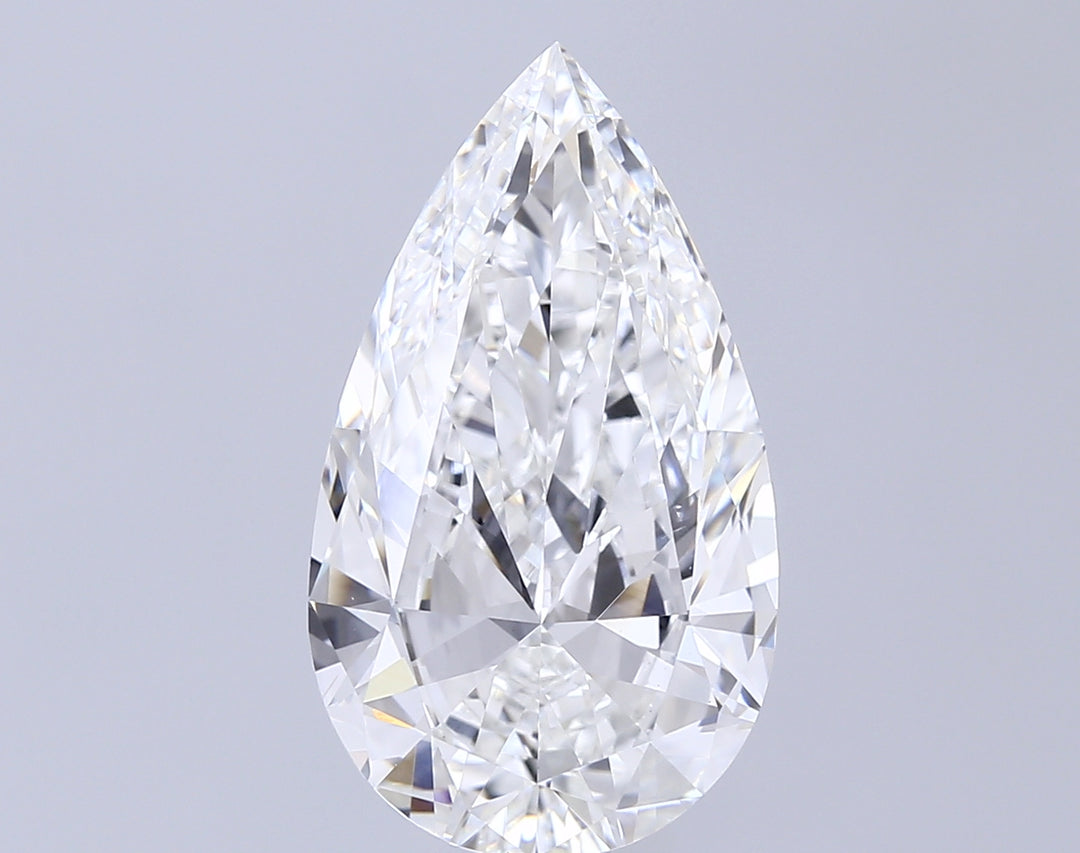 7.02 Carat Pear Cut Lab Grown Diamond VS1F