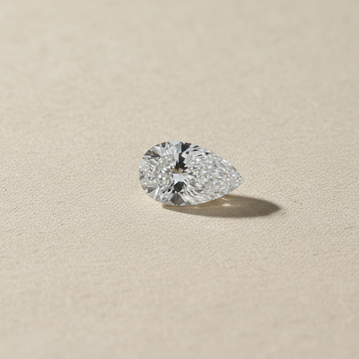 7.03 Carat Pear Cut Lab Grown Diamond VS1 F Color IGI Certified
