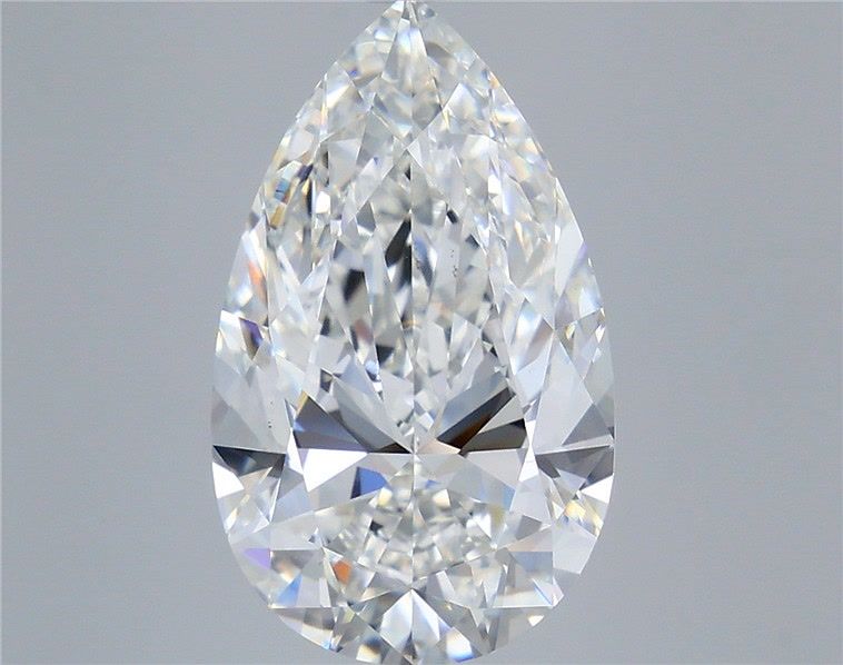 7.03 Carat Pear Cut Lab Grown Diamond VS1F