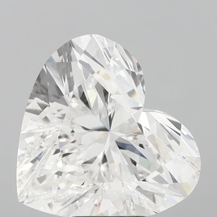 Diamant cultivé en laboratoire, taille cœur, 7,04 carats, VS1E