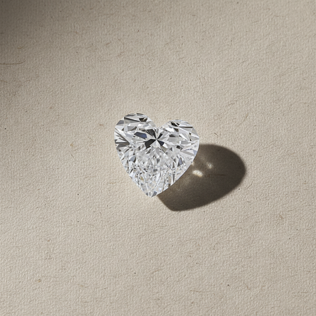7.04 Carat Heart Cut Lab Grown Diamond VS2 D Color IGI Certified
